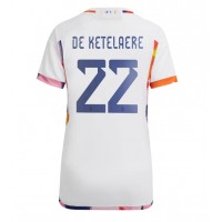 Dámy Fotbalový dres Belgie Charles De Ketelaere #22 MS 2022 Venkovní Krátký Rukáv